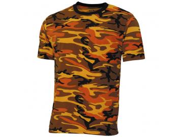 US T-Shirt 'Streetstyle' - orange-camo