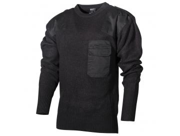 BW Pullover mit Brusttasche - schwarz