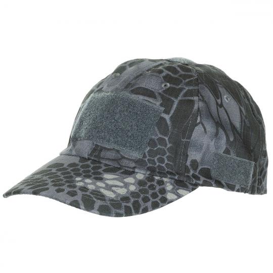 Einsatz-Cap mit Klett - snake black