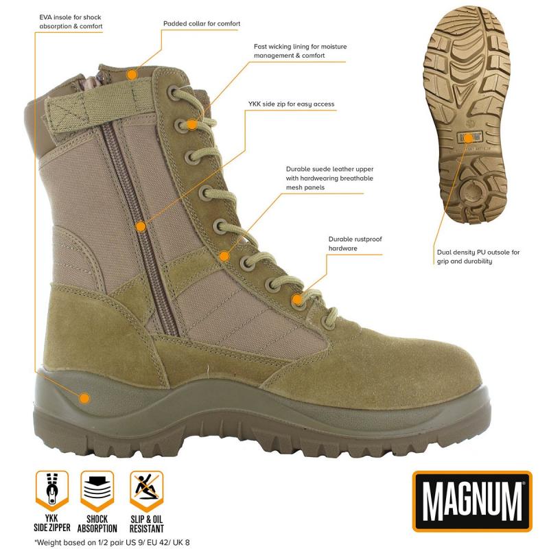 Einsatzstiefel Magnum Centurion 8.0 SZ in der Farbe coyote