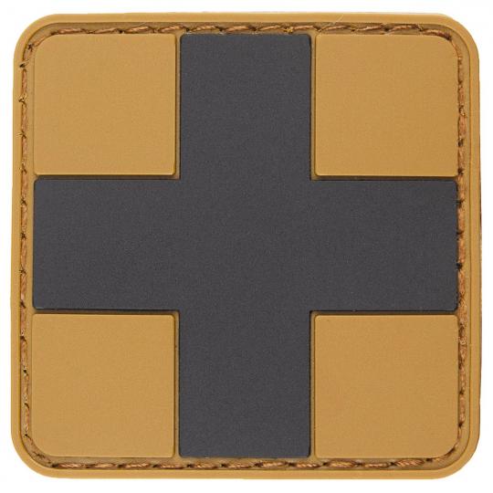 Klettabzeichen FIRST AID - coyote tan