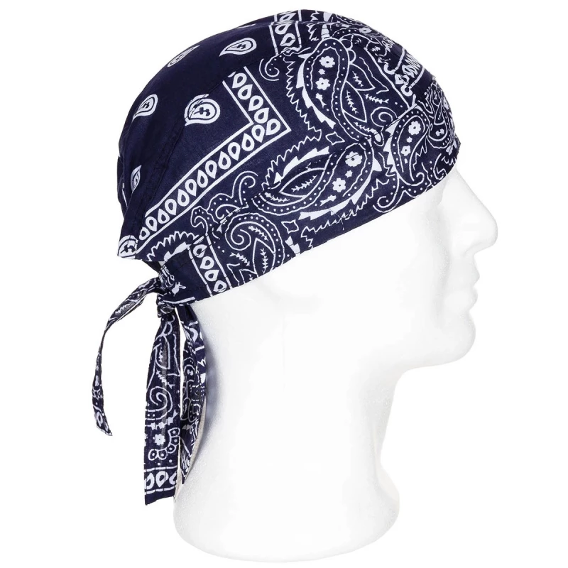 Bandana Hat - paisley blau