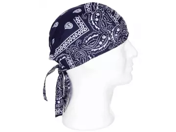 Bandana Hat - paisley blau