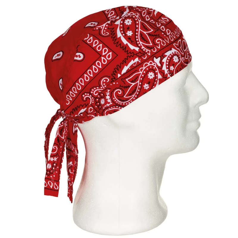 Bandana Hat - paisley red