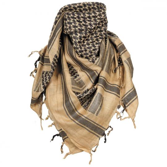 Halstuch Shemagh - sand-schwarz
