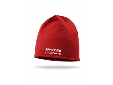 Sanctum Streetwear Cotton Beanie red-melange - Frameless