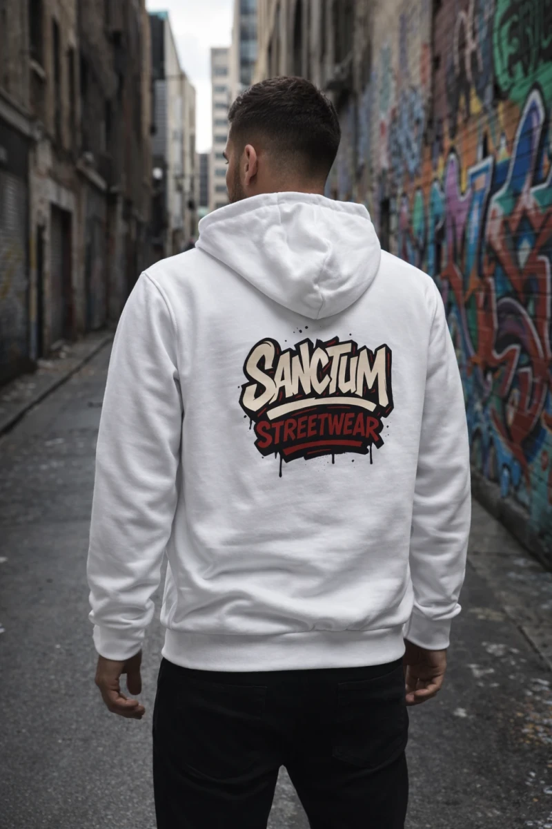 Sanctum Streetwear  Hooded Jacket Graffiti - white   Klassische Sweatjacke mit Kapuze  Sweat-Qualität mit angerauter Innenseite  Doppellagige Kapuze mit Kordelzug  zwei Einschubtaschen  Neecktape  Bündchen mit Elasthan  Farbe: white  Material: 80% Baumwolle, 20% Polyester Oberstoff ( 280g/ m²) 