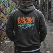 Sanctum Streetwear  Hooded Jacket Graffiti - graphite    Klassische Sweatjacke mit Kapuze  Sweat-Qualität mit angerauter Innenseite  Doppellagige Kapuze mit Kordelzug  zwei Einschubtaschen  Necktape  Bündchen mit Elasthan    Material: 80% Baumwolle, 20% Polyester  Oberstoff ( 280g/ m²)