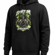 Sanctum Streetwear  Hoodie Cash & Chaos - black    Klassischer Kapuzensweater  Sweat-Qualität mit angerauter Innenseite  Doppellagige Kapuze mit Kordelzug  Necktape  Bündchen mit Elasthan    Material: 80% Baumwolle, 20% Polyester  Oberstoff ( 280g/ m²)