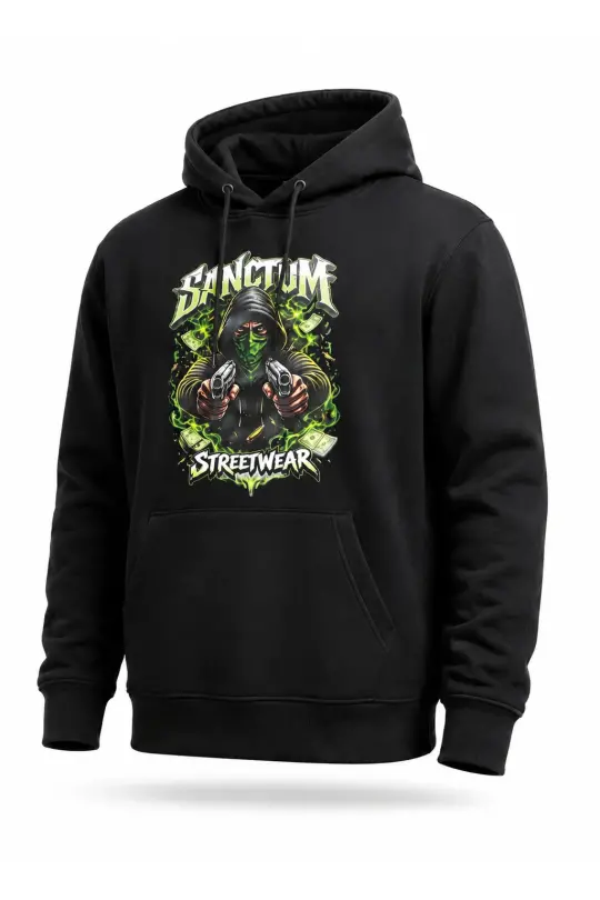 Sanctum Streetwear Hoodie Cash & Chaos - black
