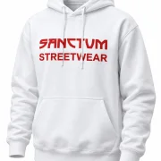 Sanctum Streetwear  Hoodie Frameless - white  Klassischer Kapuzensweater  Sweat-Qualität mit angerauter Innenseite  Doppellagige Kapuze mit Kordelzug  Necktape  Bündchen mit Elasthan    Material: 80% Baumwolle, 20% Polyester  Oberstoff ( 280g/ m²) 
