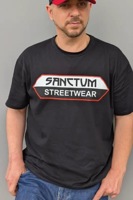 Sanctum Streetwear Oversized T-Shirt - black