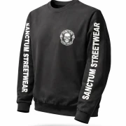 Sanctum Streetwear  Sweatshirt Skull MC - black   Rundhals-Sweatshirt  Sweat-Qualität mit angerauter Innenseite  Necktape  Bündchen mit Elasthan    Material: 80% Baumwolle, 20% Polyester Oberstoff ( 280g/ m²) 