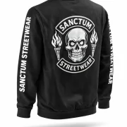 Sanctum Streetwear  Sweatshirt Skull MC - black  Rundhals-Sweatshirt  Sweat-Qualität mit angerauter Innenseite  Necktape  Bündchen mit Elasthan    Material: 80% Baumwolle, 20% Polyester  Oberstoff ( 280g/ m²)