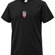 Sanctum Streetwear  T-Shirt Bandana Skull - black  Dieses Rundhals T-Shirt überzeugt durch seinen zeitlosen Schnitt und dem hohen Tragekomfort.    Klassischer Rundhalsausschnitt  Single Jersey    Material: 100% Baumwolle  Oberstoff ( 180g/ m²)