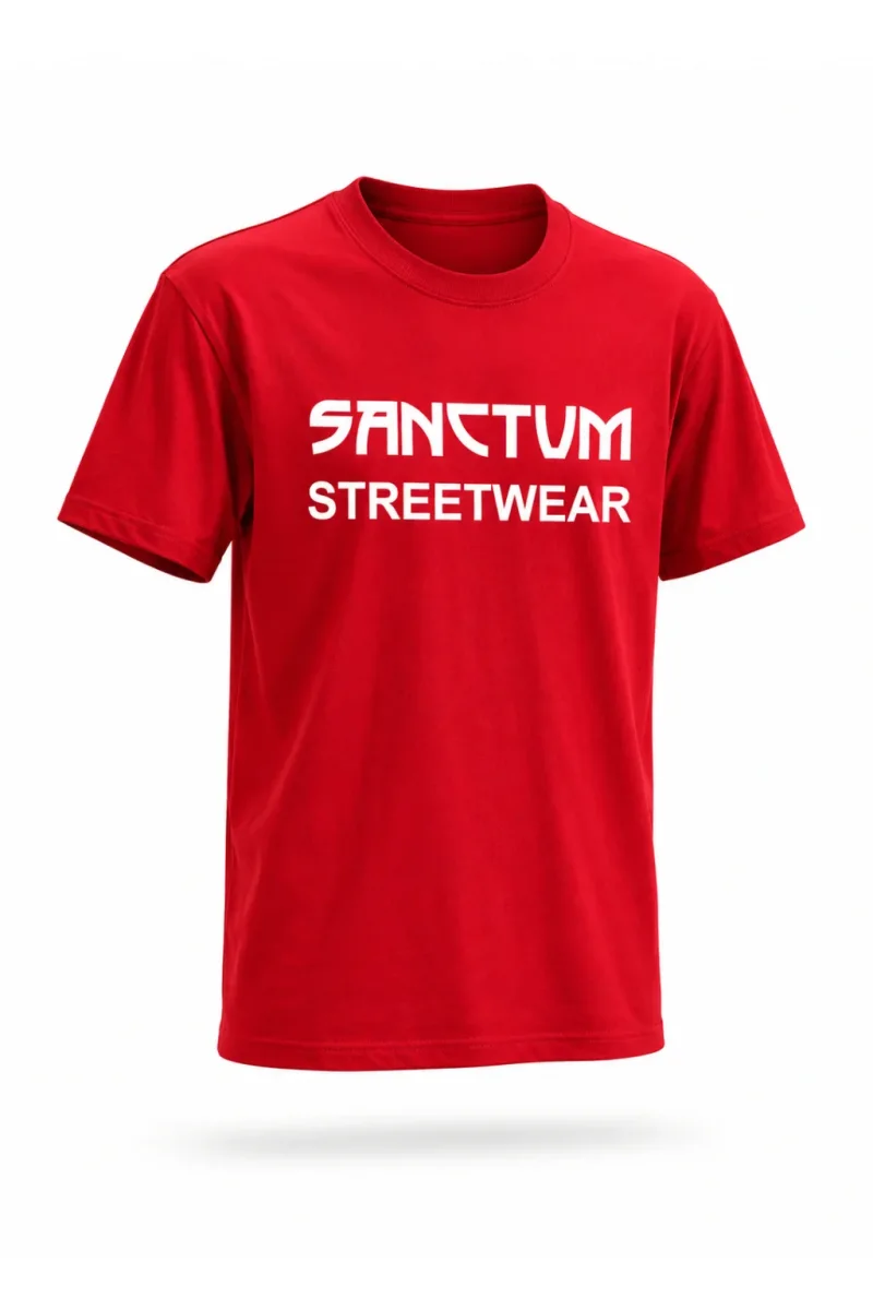 Sanctum Streetwear  T-Shirt Frameless - red  Dieses Rundhals T-Shirt überzeugt durch seinen zeitlosen Schnitt und dem hohen Tragekomfort.    Klassischer Rundhalsausschnitt  Single Jersey    Material: 100% Baumwolle  Oberstoff ( 180g/ m²)