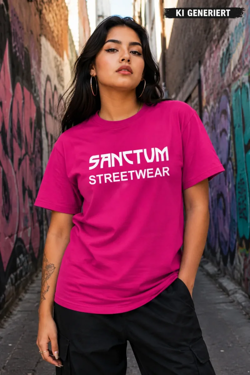 Sanctum Streetwear  T-Shirt Frameless - pink  Dieses Rundhals T-Shirt überzeugt durch seinen zeitlosen Schnitt und dem hohen Tragekomfort.    Klassischer Rundhalsausschnitt  Single Jersey    Material: 100% Baumwolle  Oberstoff ( 180g/ m²)
