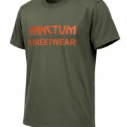 Sanctum Streetwear  T-Shirt Frameless - oliv  Dieses Rundhals T-Shirt überzeugt durch seinen zeitlosen Schnitt und dem hohen Tragekomfort.    Klassischer Rundhalsausschnitt  Single Jersey    Material: 100% Baumwolle  Oberstoff ( 180g/ m²)
