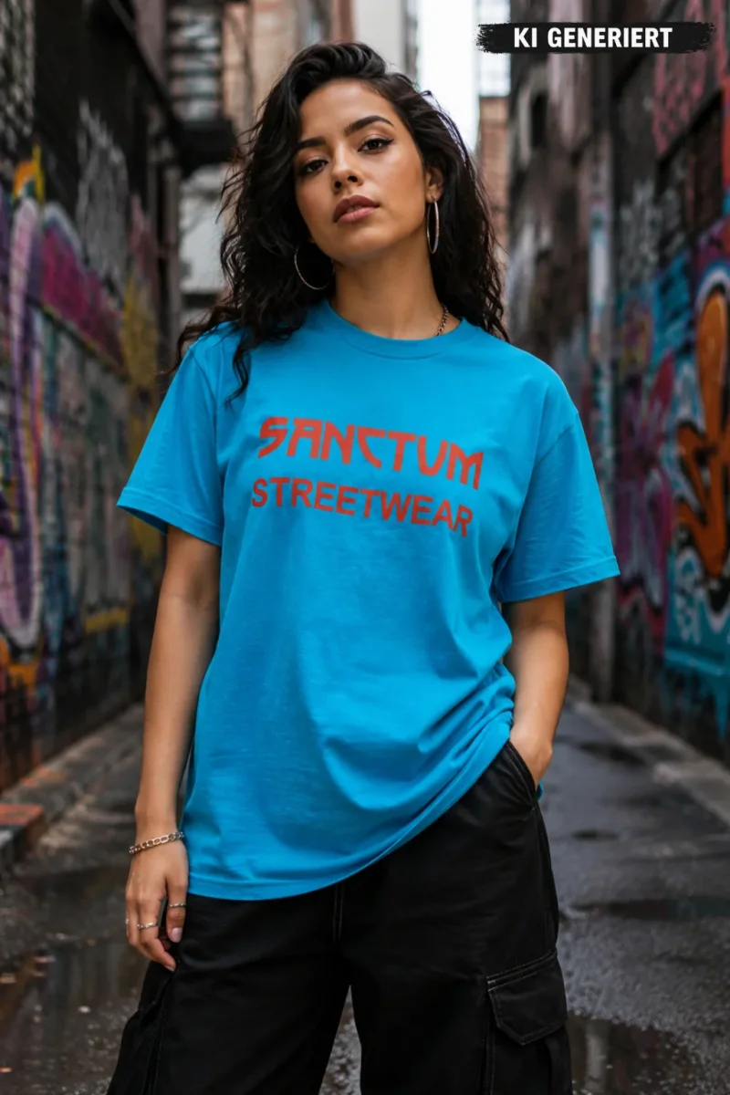 Sanctum Streetwear  T-Shirt Frameless - turquoise  Dieses Rundhals T-Shirt überzeugt durch seinen zeitlosen Schnitt und dem hohen Tragekomfort.    Klassischer Rundhalsausschnitt  Single Jersey    Material: 100% Baumwolle  Oberstoff ( 180g/ m²)