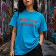 Sanctum Streetwear  T-Shirt Frameless - turquoise  Dieses Rundhals T-Shirt überzeugt durch seinen zeitlosen Schnitt und dem hohen Tragekomfort.    Klassischer Rundhalsausschnitt  Single Jersey    Material: 100% Baumwolle  Oberstoff ( 180g/ m²)