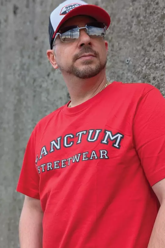 Sanctum Streetwear T-Shirt College Style - red