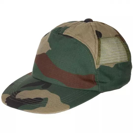 US Cap mit Netzeinsatz - woodland